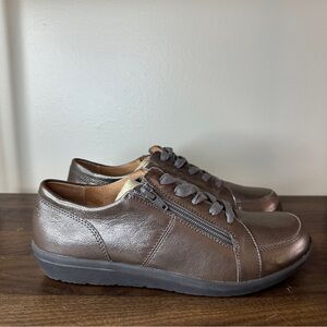 Vionic Dark Brown Leather Sneakers